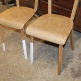 Set of two vintage LEC chairs
