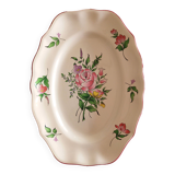 Oval dish, fine street lamp, KG Lunéville