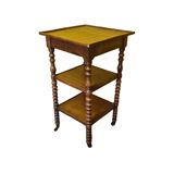 French Walnut Plant Table With Drawer, Mid 19th Century