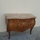 Commode style Louis XV en marqueterie et bois de rose