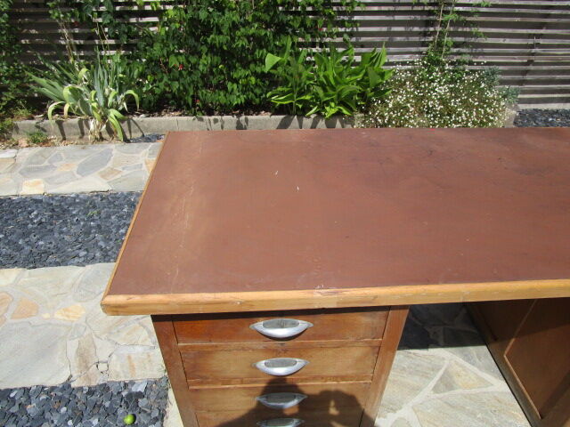 Meuble de travail d'atelier ancien