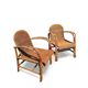 Paire de fauteuils en rotin vintage