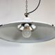 Industrial White Enamel Factory Pendant Lamp, 1960s