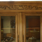 Library showcase carved wood