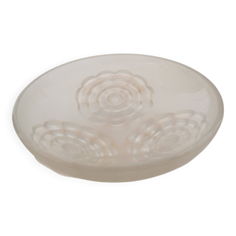 Small polished glass bowl, Art Nouveau period.