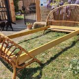 Rattan bed 110x180 cm