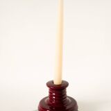 Ceramic candle holder, Bordeaux, Vallauris style, 1960