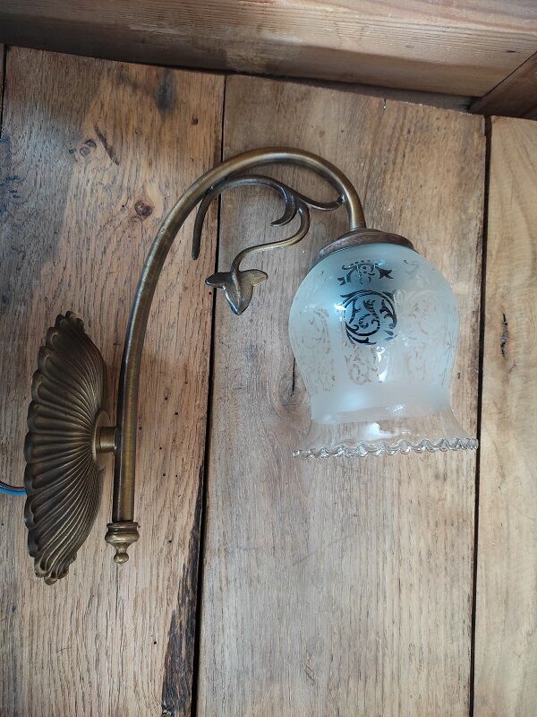 Wall lamp base metal brass