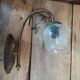 Wall lamp base metal brass
