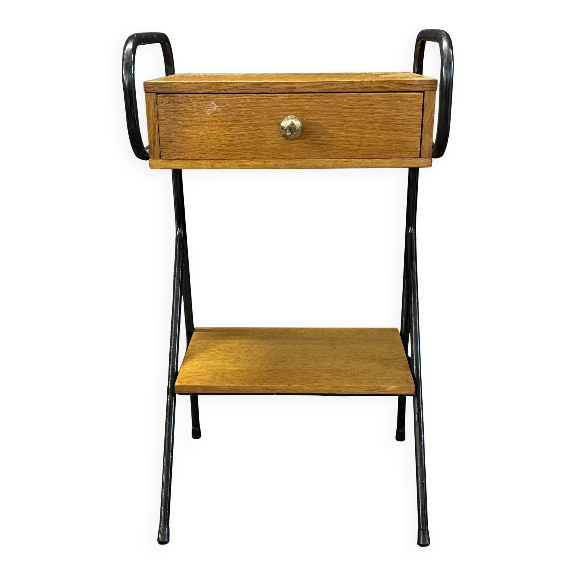 Vintage bedside table by Jacques Hitier – 1950s