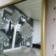 Grand miroir ancien dore circa 1950 verre biseaute cisele grave mirror mag