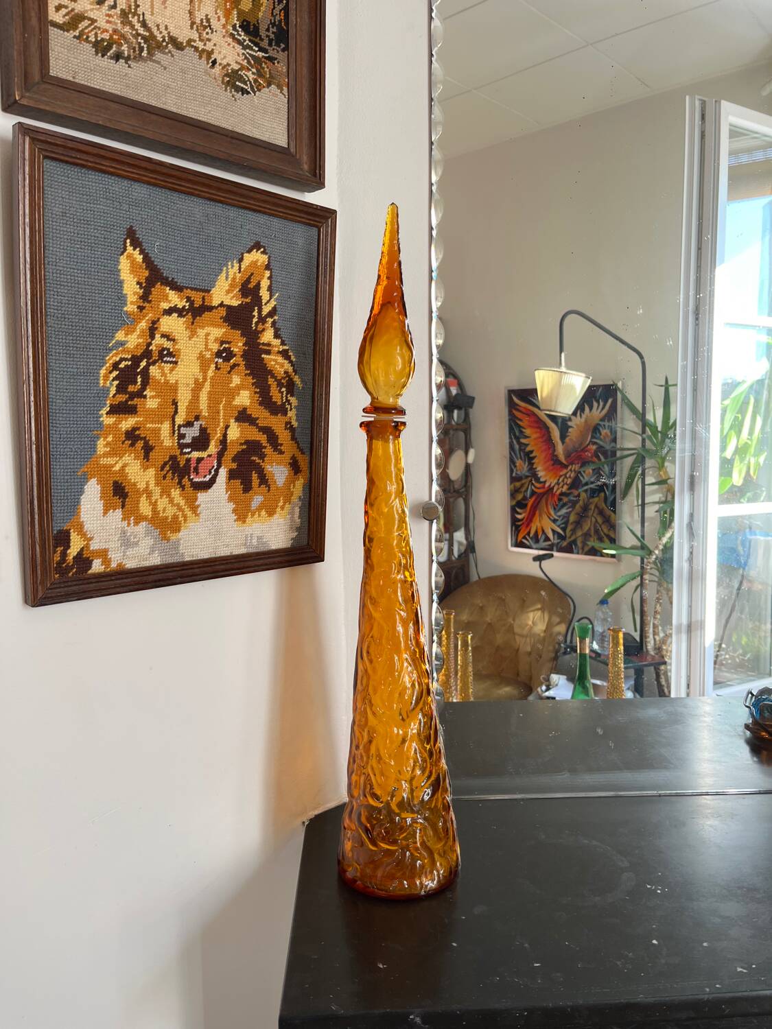 Genius carafe Empoli amber glass