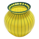 Art Deco Yellow and Green Glass Vase in the style of Josef Hoffmann, Austri