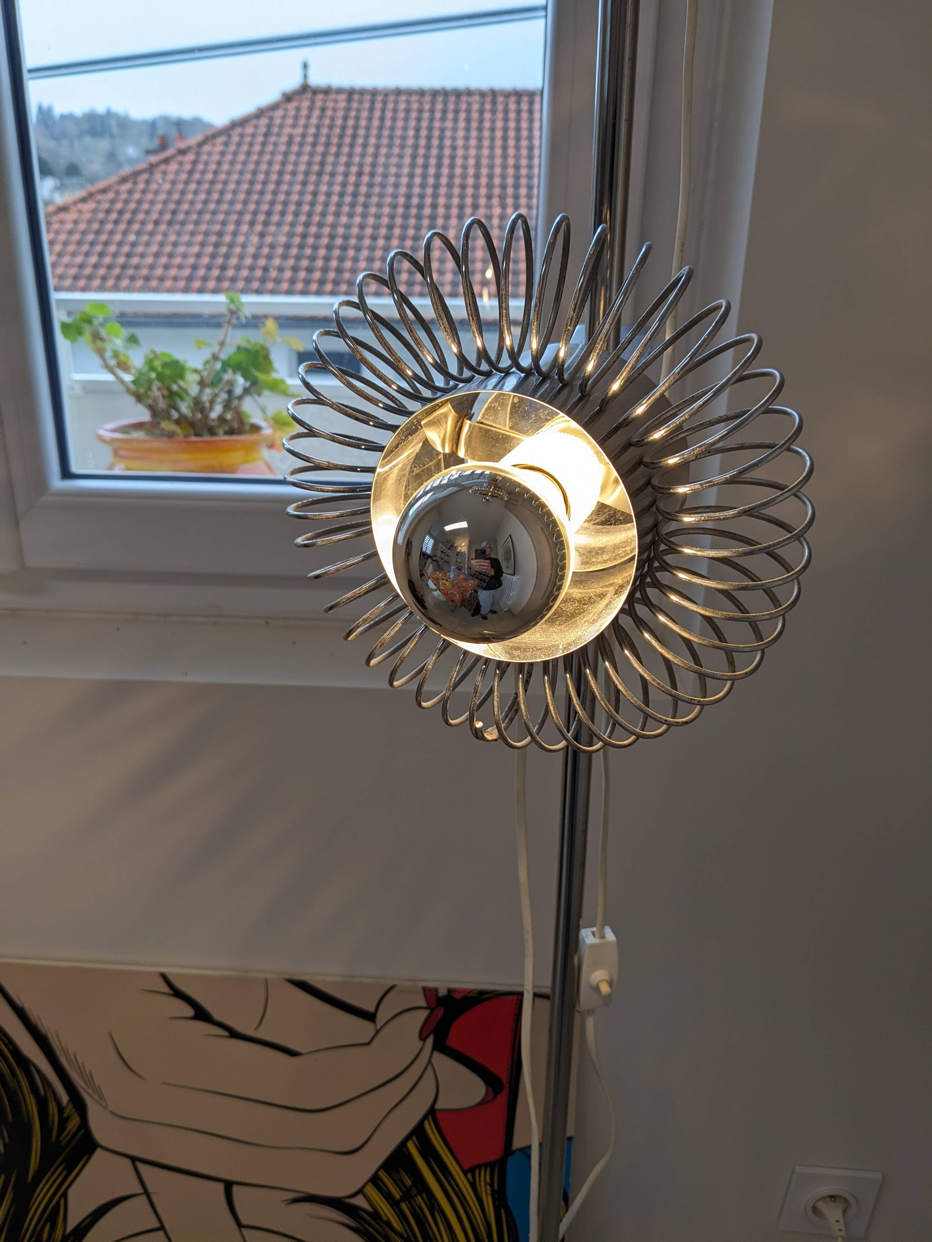 Oxar floor lamp with two spots