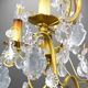 Lustrous Gold Bronze & Bohemian Crystal with Six Lights Louis XV * Lucien GAU