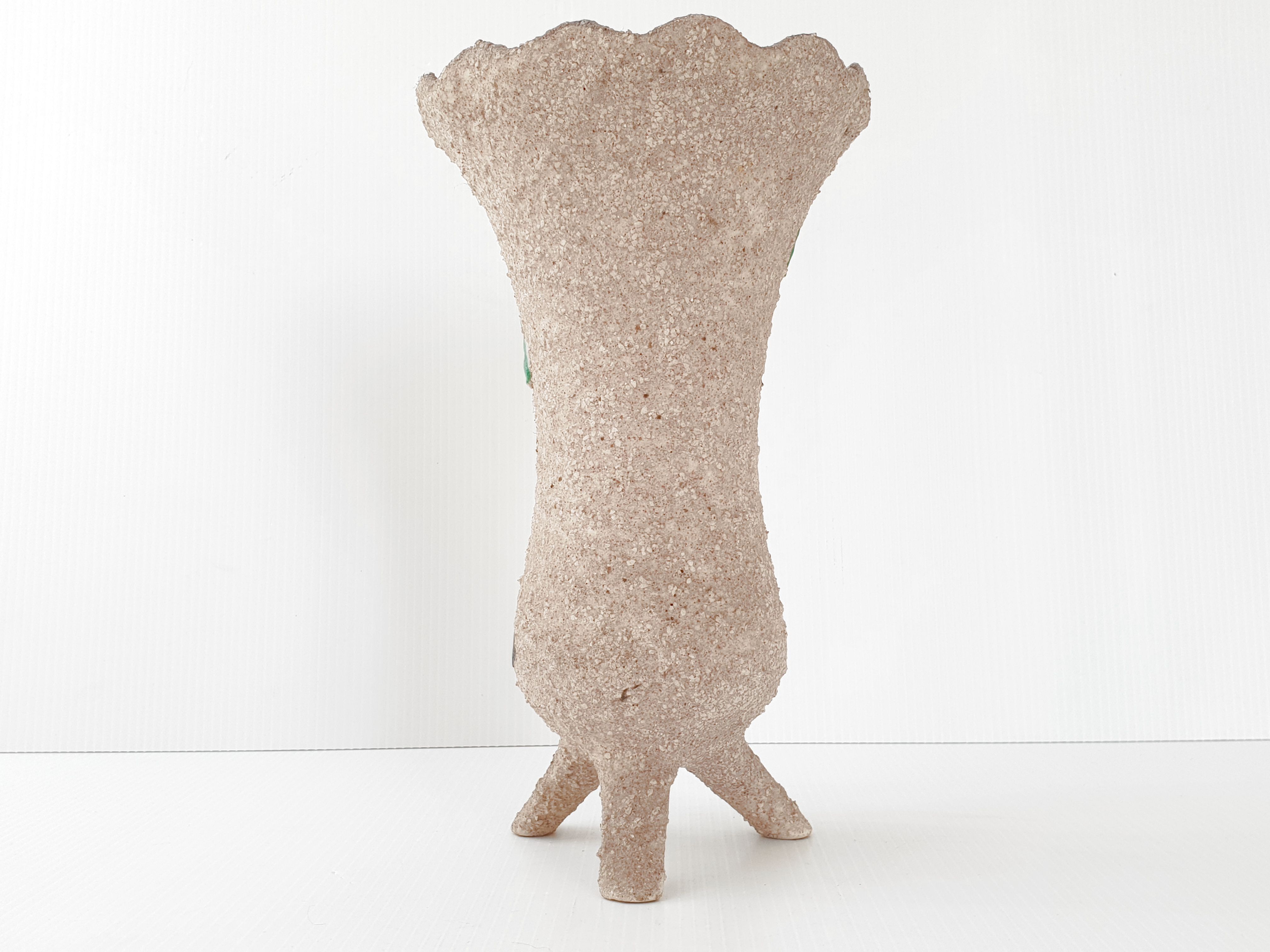 1950 vintage vase by Gabriel Fourmaintraux