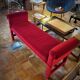 Banquette vintage en velours