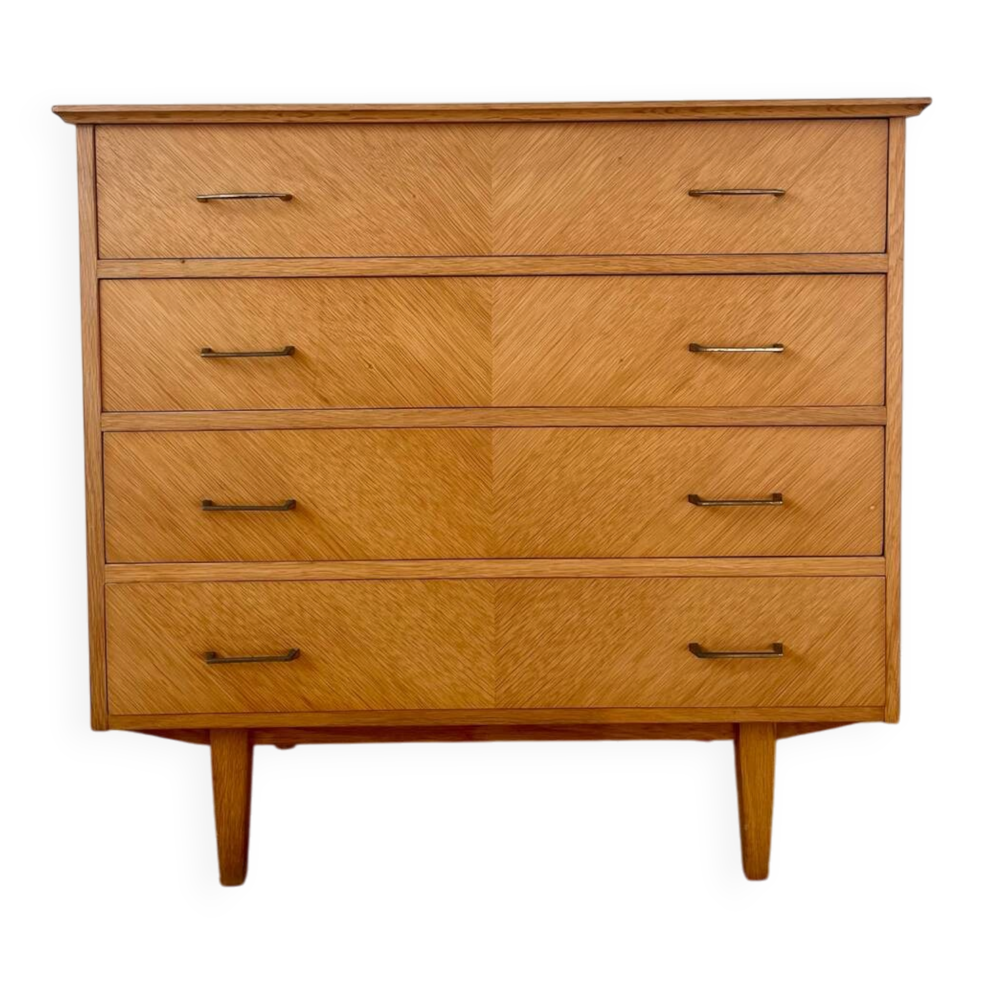 Vintage wooden chest of drawers with 4 drawers