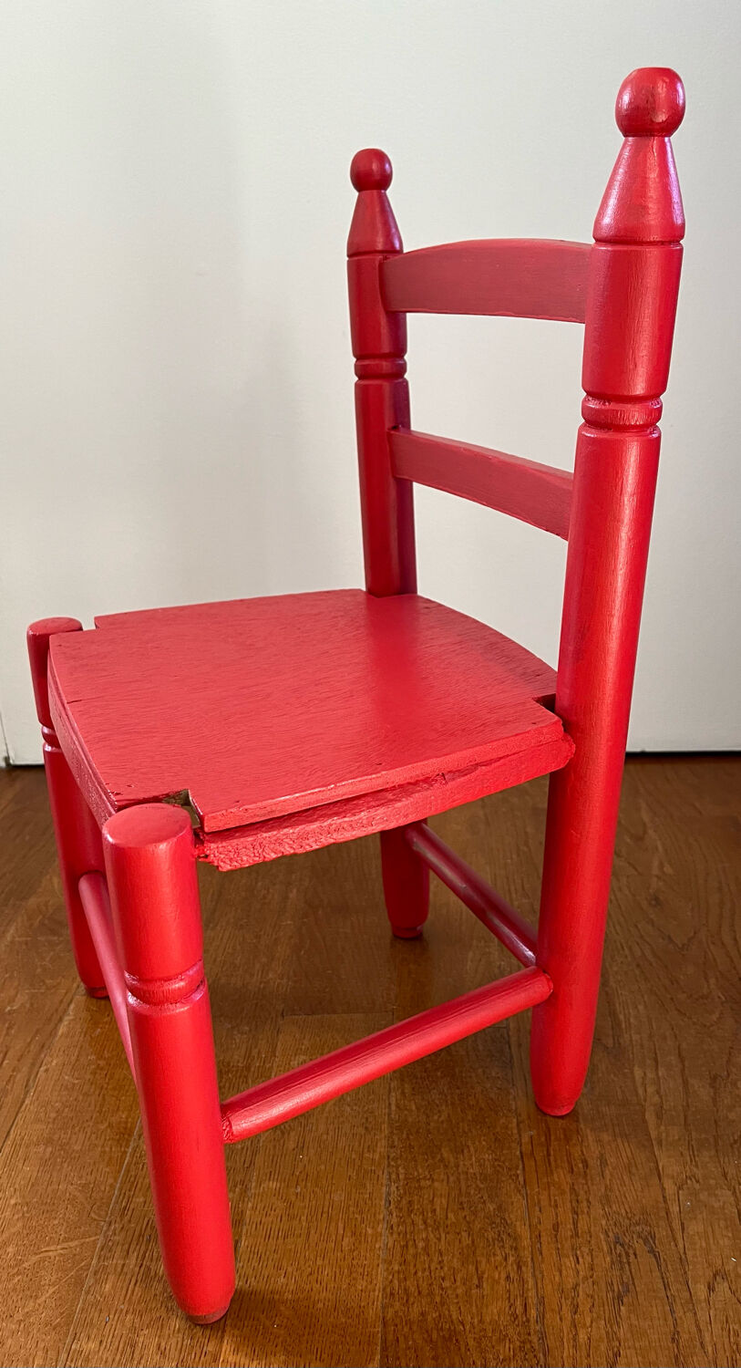 Wooden children's chair