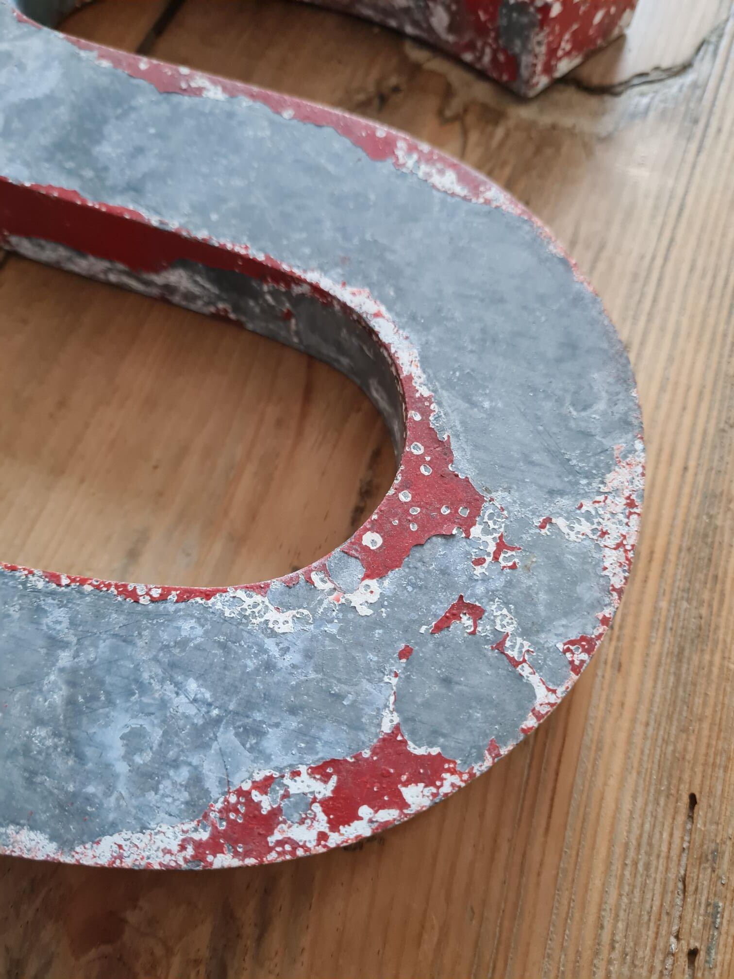 Vintage antique sign letter