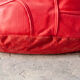 Large Leather Pouf Brazil 2000s