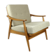 Beige boucle german bund armchair, 1970s