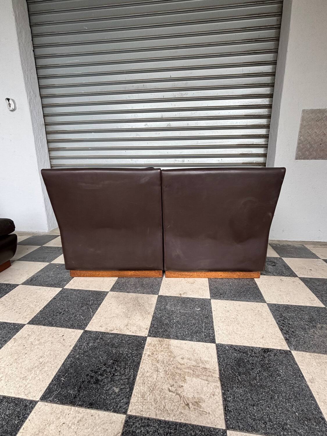 Chauffeuse cuir Roche Bobois