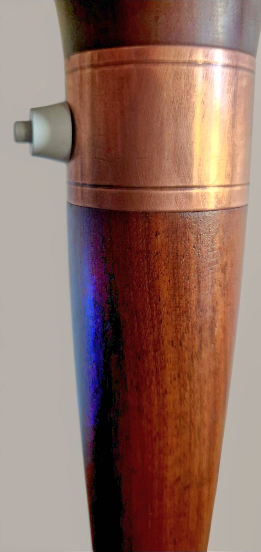 Lampe style Art Déco articulée - Bois et laiton - 1930