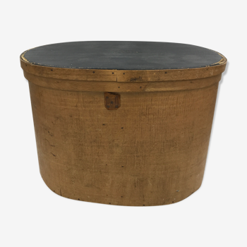 Boite à chapeau vintage en bois courbé vintage 1850