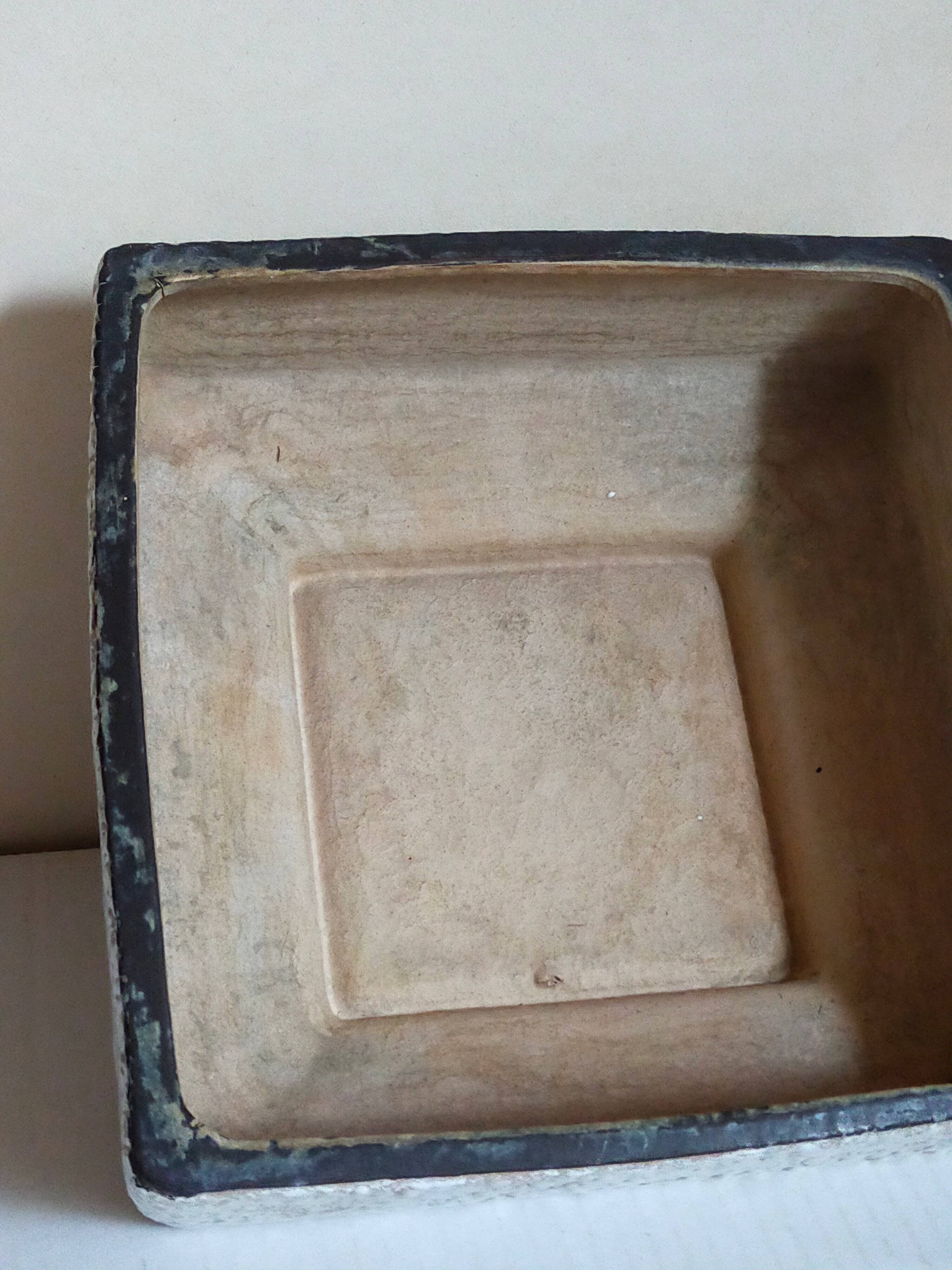 Vetter west-germany ceramic cactus or bonsai pot from the 1950s