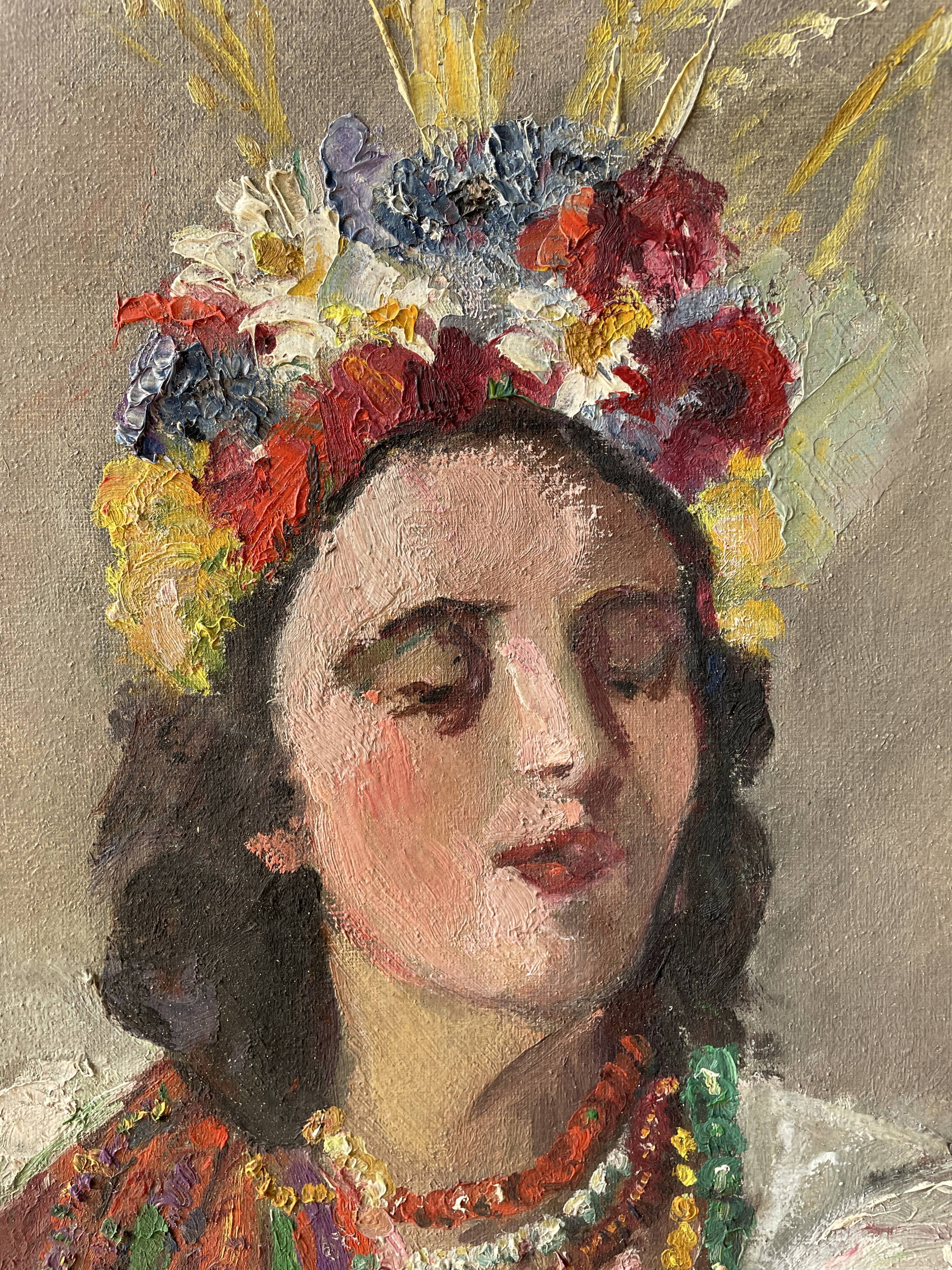 Old portrait painting