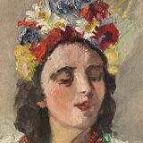 Old portrait painting