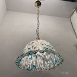 Blue Murano Art Glass Light Pendant 1970’s
