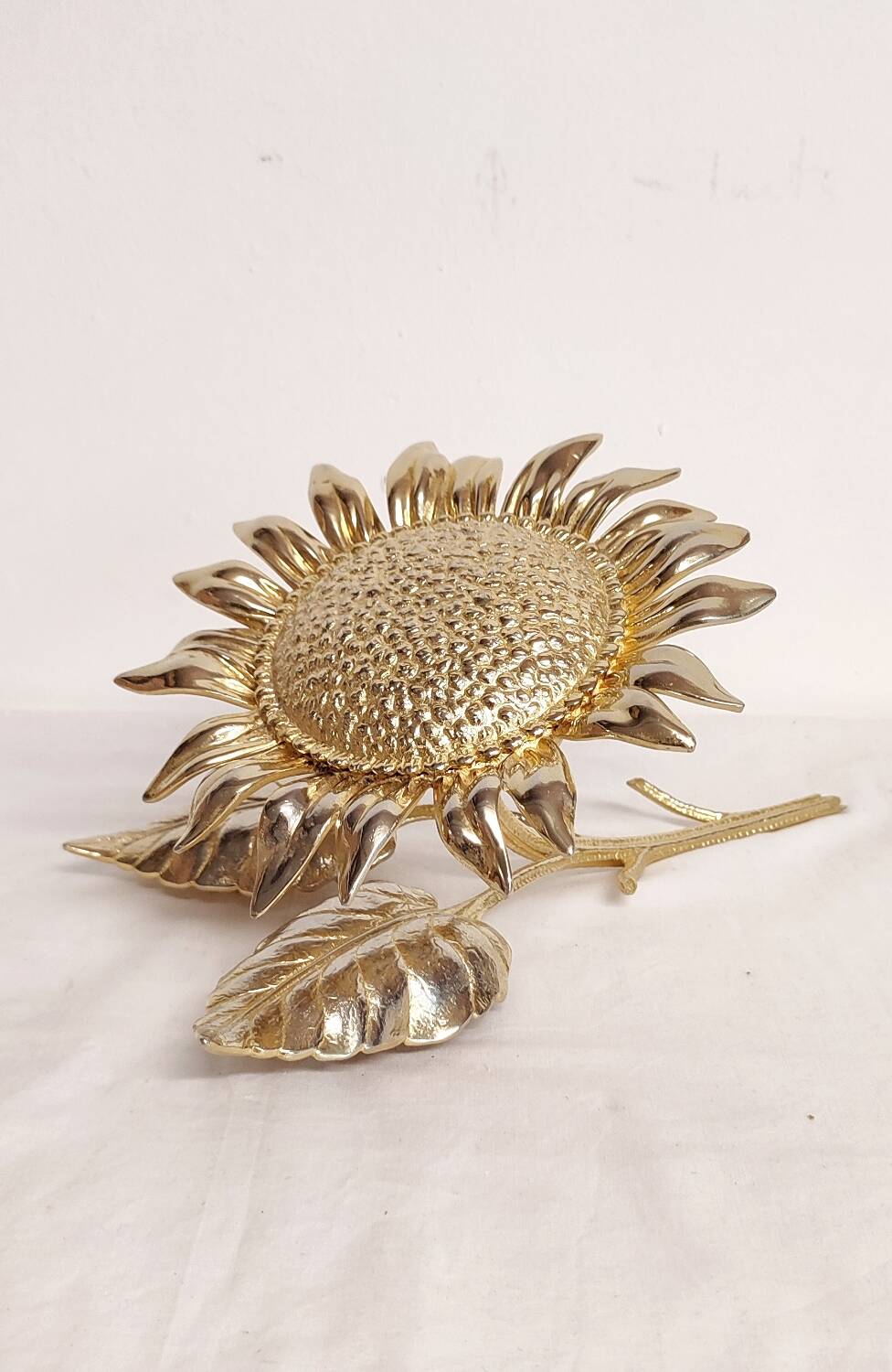 Bronze "sunflower" ashtray. Spain, 1960s.