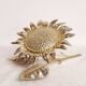 Bronze "sunflower" ashtray. Spain, 1960s.