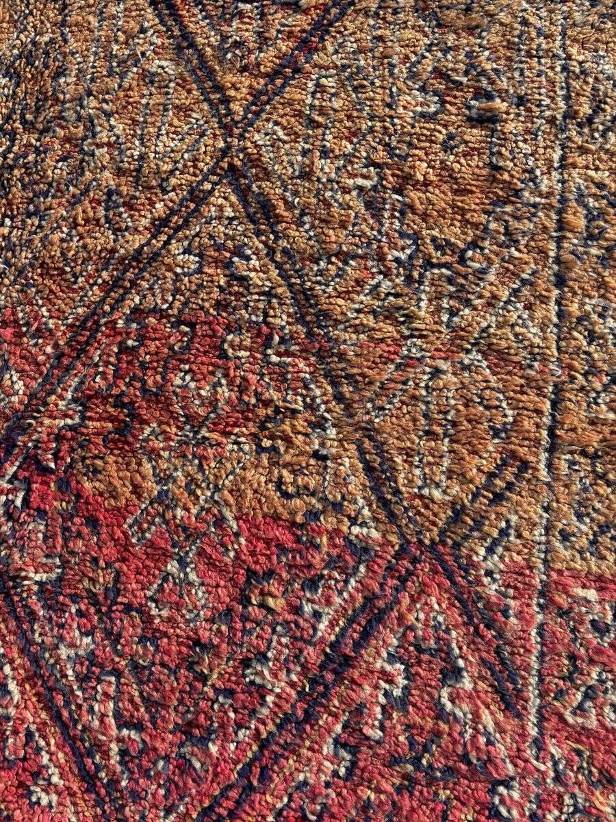 Vintage Berber wool rug, bohemian Moroccan.