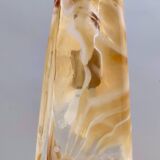 Orange Murano Glass and Brass Pendant by La Murrina, Italy, 1980s