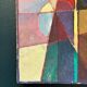 Oil on Swedish panel – 'Geometric Composition' by Stellan Widholm – Signed – vintage and framed – 35 × 32 × 5 cm