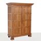 Armoire à panneaux en chêne antique du XIXe siècle