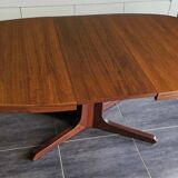 Table extensible vintage Baumann en teck, années 1970