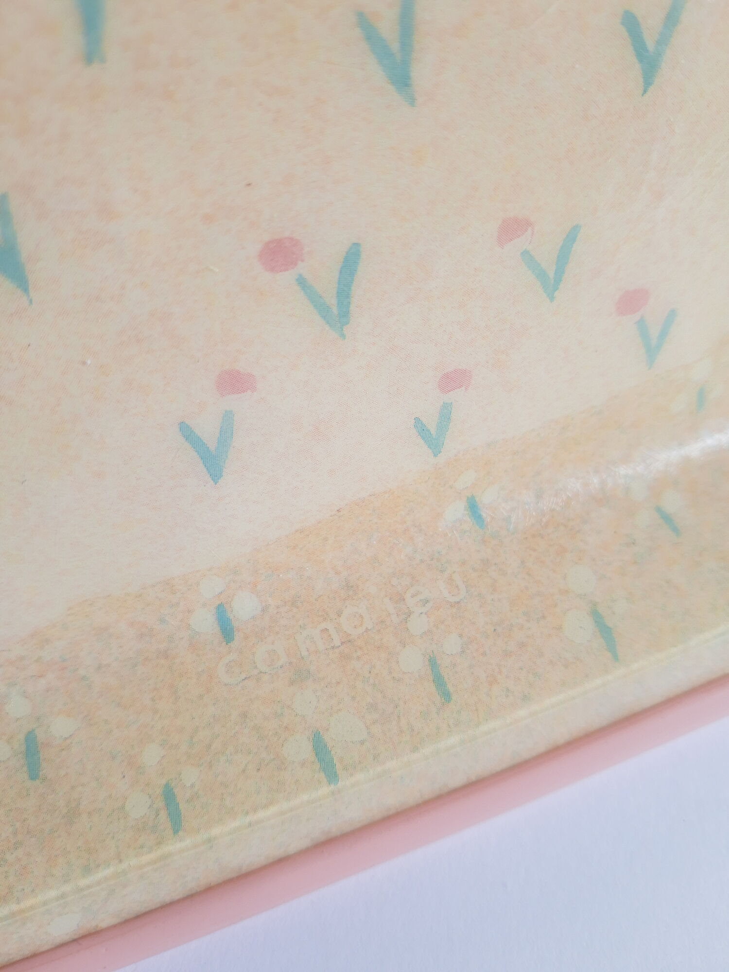 Anne stringer Alpac pink France vintage fiberglass tray