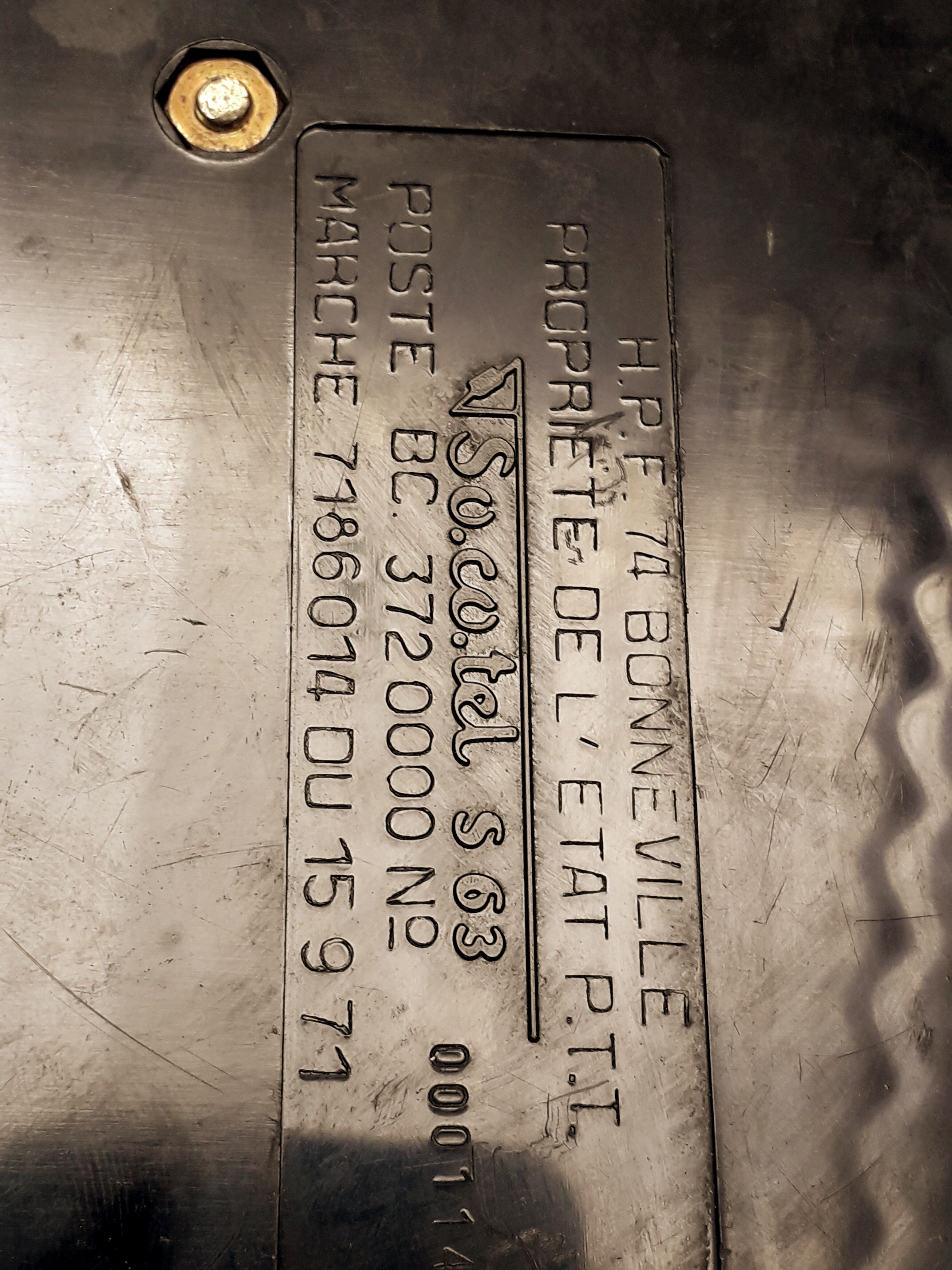 Old Vintage Orange Phone S63 Socotel