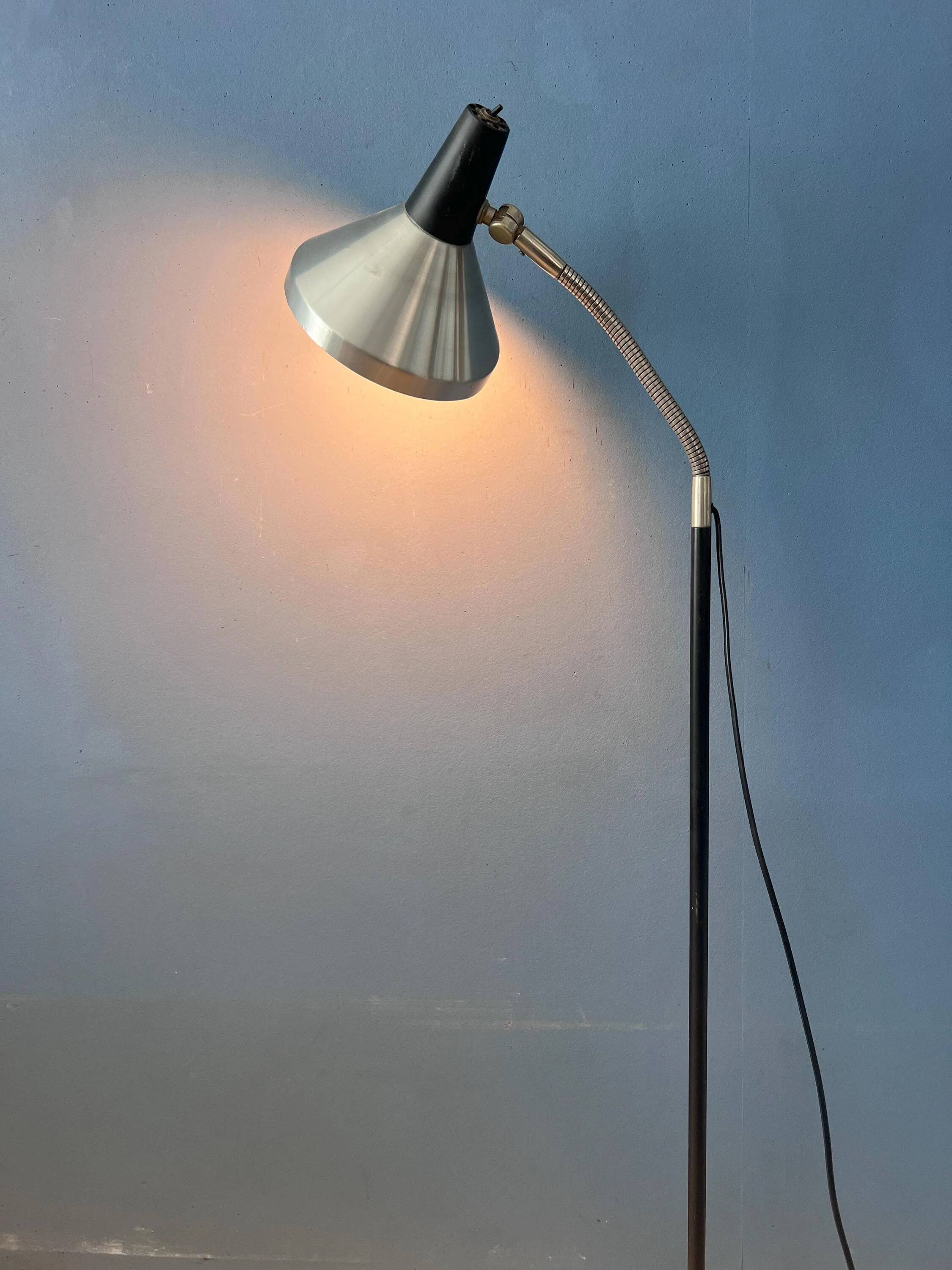 Vintage black metal floor lamp Anvia
