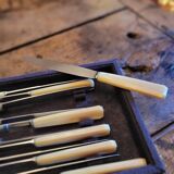 12 Rameau Sens stainless steel knives – France – 1950s/1970s