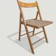 Vintage folding chair with caning.