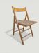 Vintage folding chair with caning.
