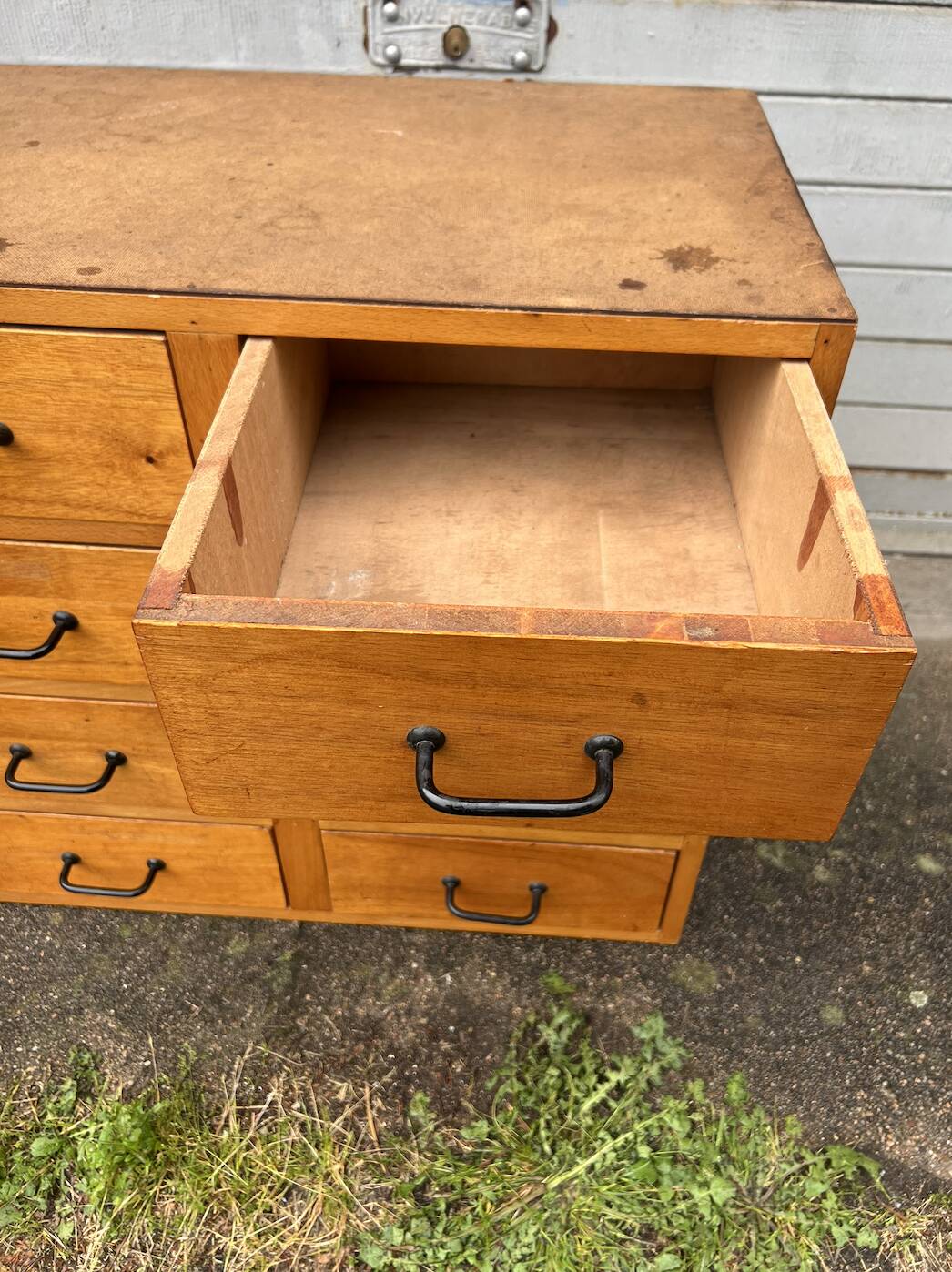 An Old Vintage Workshop Piece with Drawers