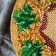 Plat rond vintage en majolique