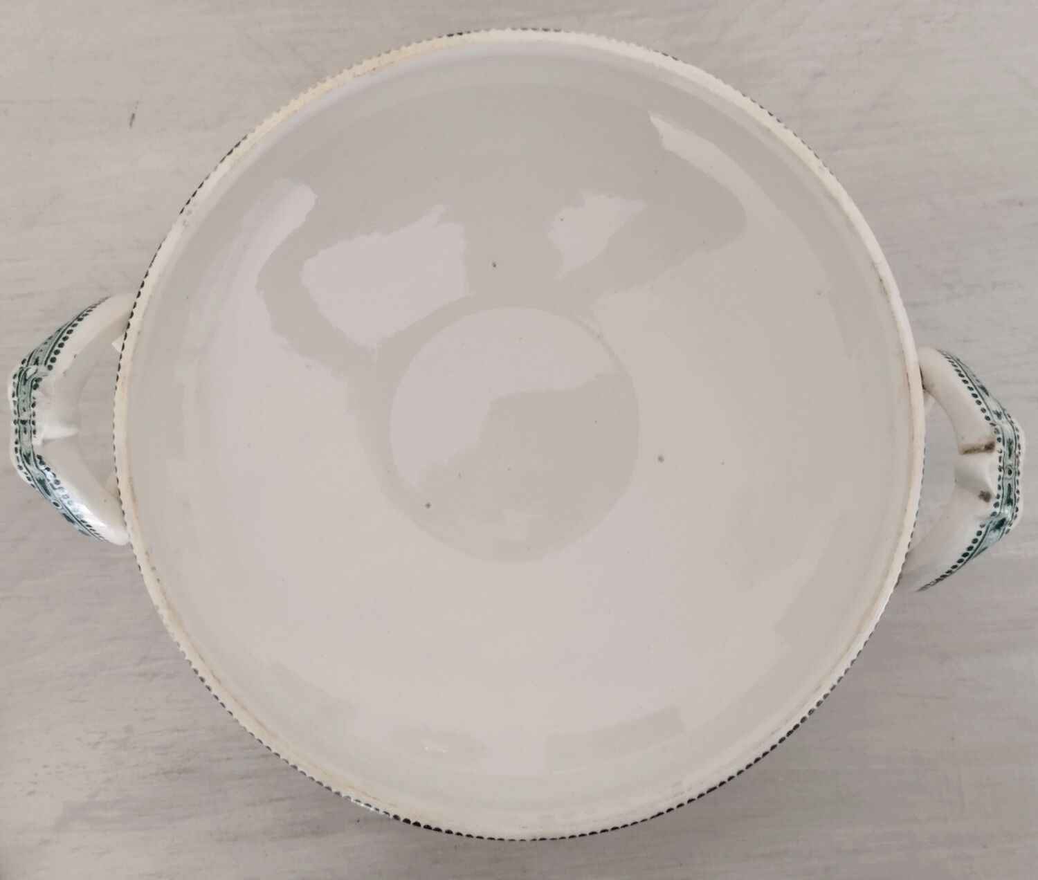 Vegetable soup tureen Old earthenware Saint Amand and Hamage Model Marceau