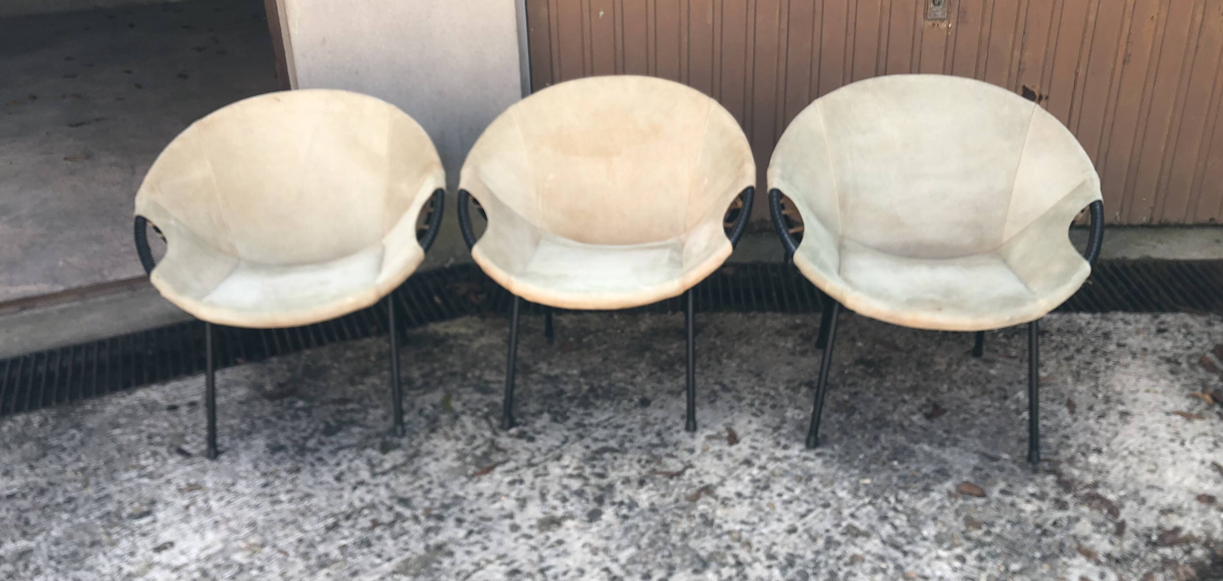 Lusch “Balloon” armchairs by Lusch Erzeugnis Design 1960s